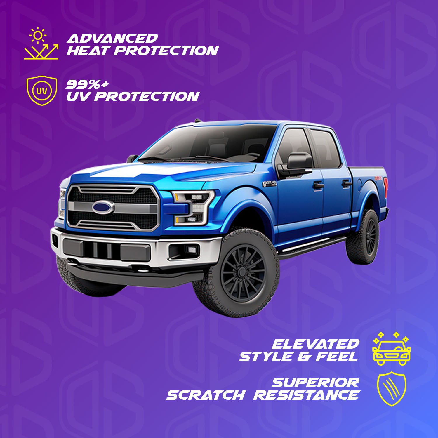 Ford F150 Crew Cab Window Film Precut