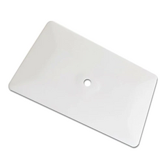 6" White Hard Card Squeegee