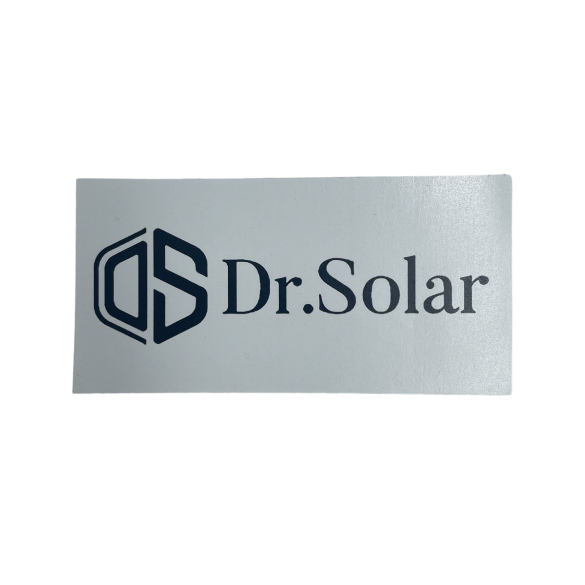 Dr.Solar Logo White Rectangle Sticker for Laptop, Journal, Notesbook, Phone, Computer, Luggage
